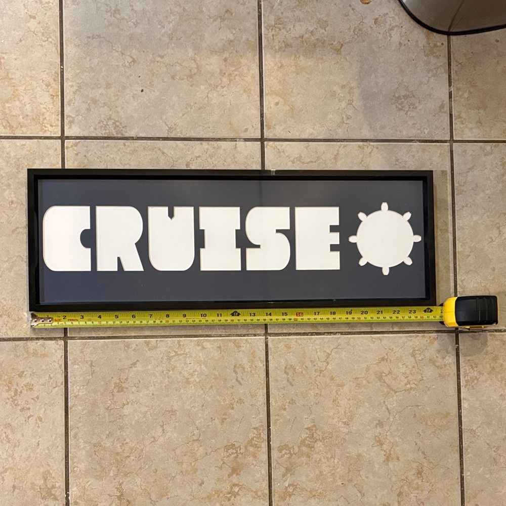 Cruise matted picture frame
